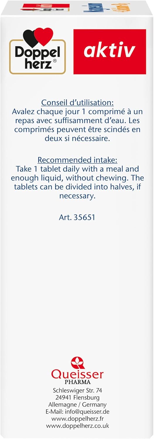 Doppelherz aktiv Magnesium+Calcium+D3, Dietary supplement supporting muscle function & normal bone, 120 tablets without lactose and gluten, rich in essential minerals - Image 9