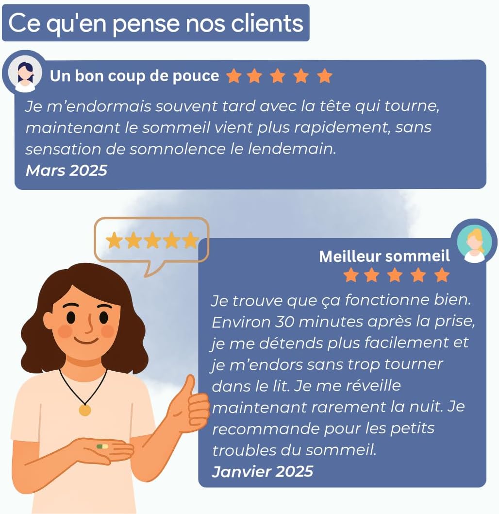 Somnus Melatonin 1.8 mg – Natural Sleep Supplement – Marine Magnesium & Vitamin B6 – Helps Sleep & Relaxation – 120 Tablets – Made in France - Image 8