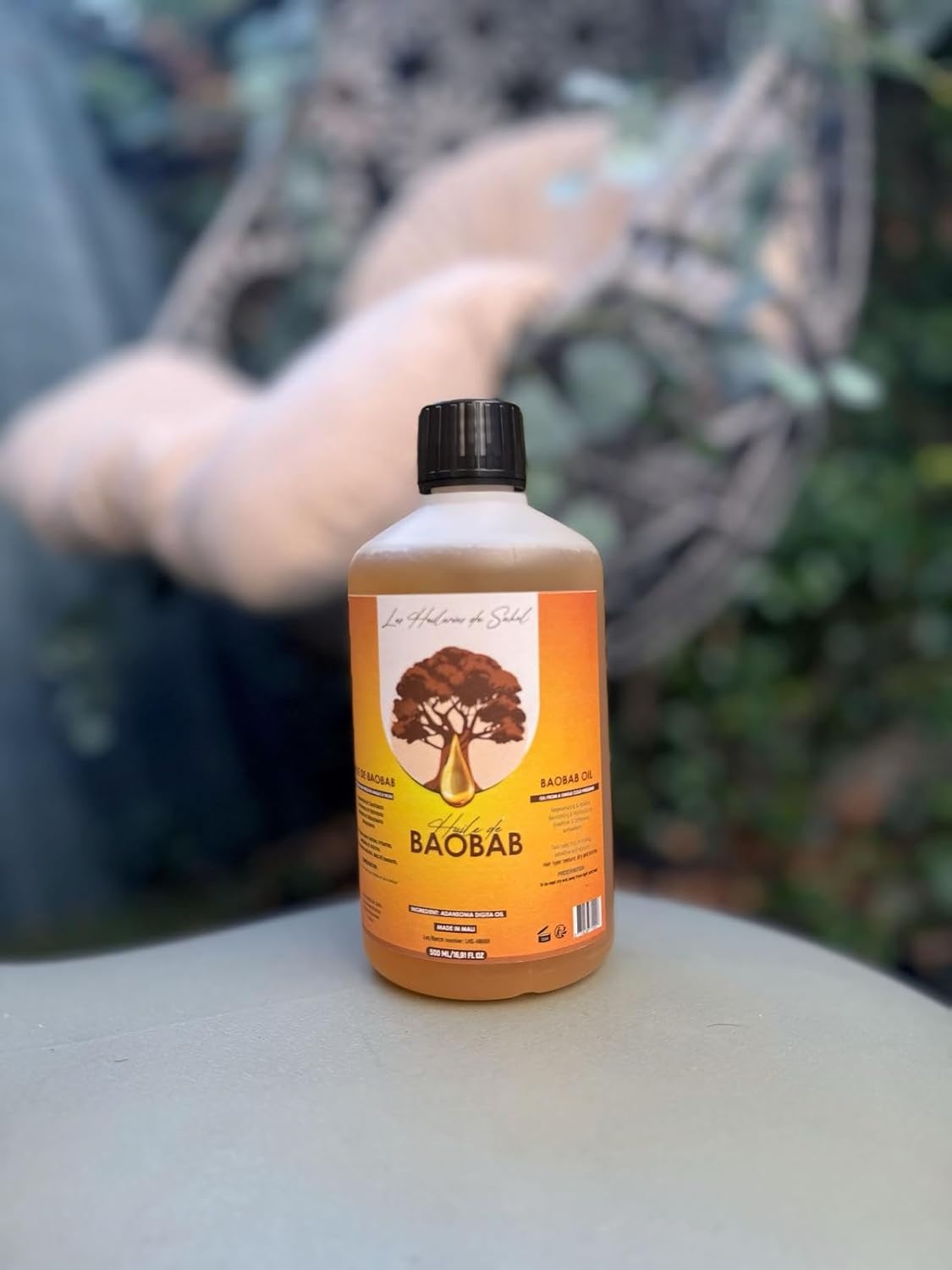 Pure Baobab Oil - 100% Natural & Cold Pressed - Face, Body & Hair Care - Nourishing, Regenerating & Softening - No Additives, Non Comedogenic - 500ml - Image 3