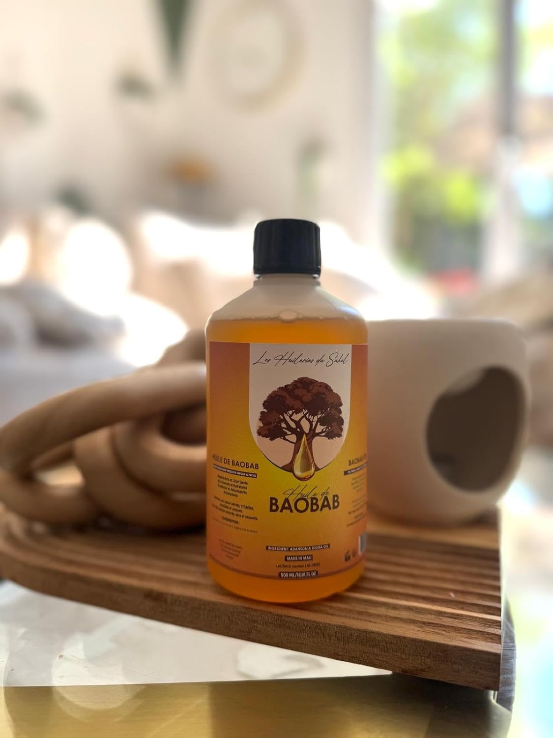 Pure Baobab Oil - 100% Natural & Cold Pressed - Face, Body & Hair Care - Nourishing, Regenerating & Softening - No Additives, Non Comedogenic - 500ml - Image 5