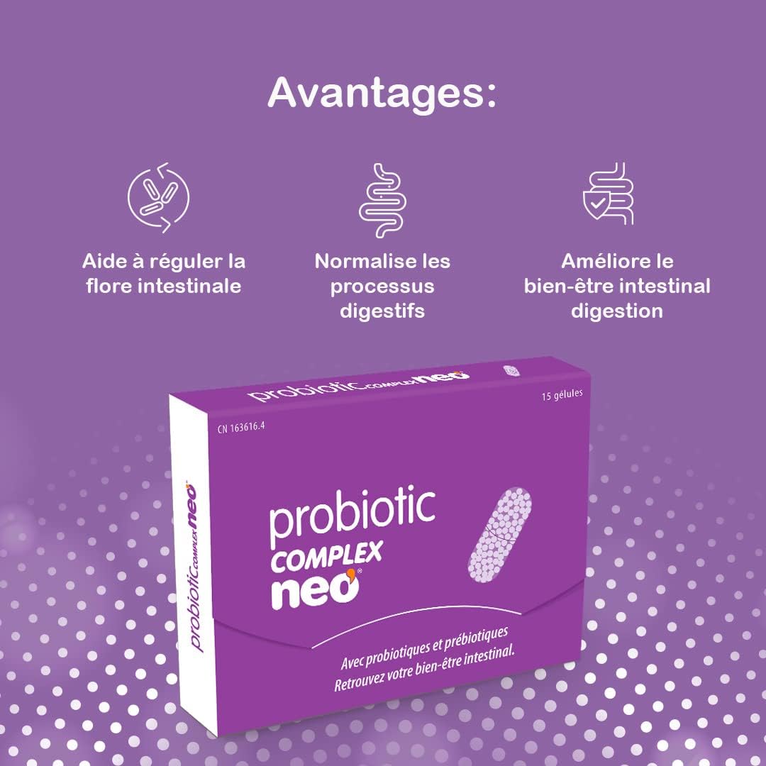 NEO - Probiotic Complex - Probiotic Intestinal Flora - 15 Capsules - Microgranules with Probiotics and Prebiotics - Promotes Intestinal Wellness and Digestive Function - Image 5