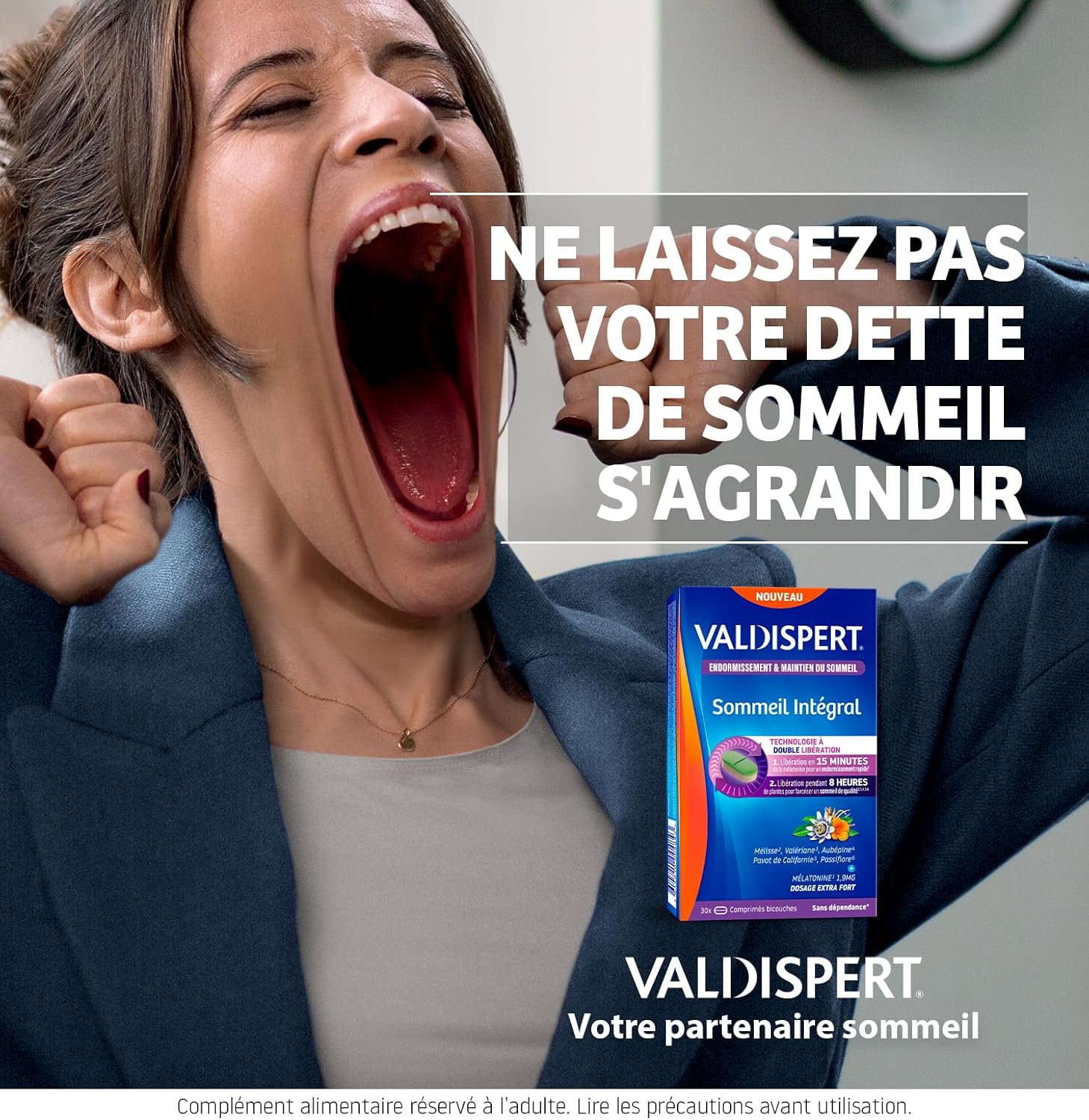 VALDISPERT - Full Sleep - Sleep & Sleep Maintenance - Melatonin and Herbal Supplement - Extra Strong Dosage 1.9mg - No Addiction - 30 Tablets - 30 Nights - Image 8