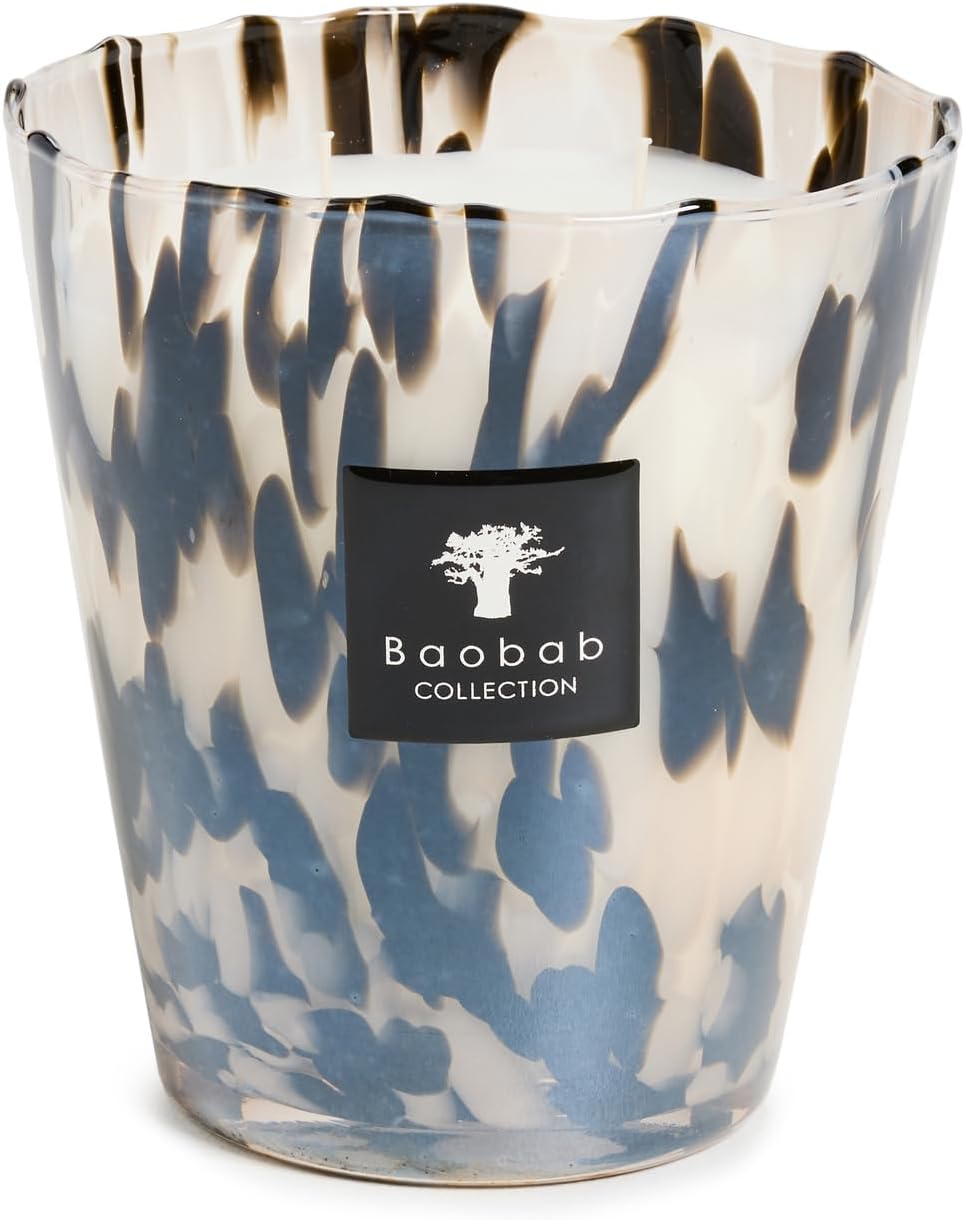 Baobab MAX16PB Pearls Black Wax Candle 16 x 10 x 16 cm - Image 2