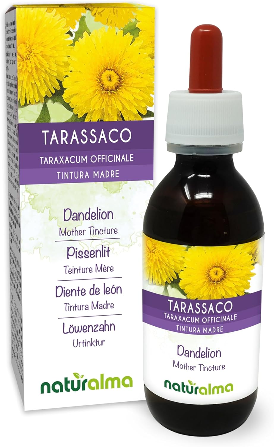 Dandelion (Taraxacum officinale) roots and leaves Mother Tincture Alcohol-Free Naturalma - Liquid Extract Drops 120ml - Dietary Supplement - Vegan or Vegan - Image 2
