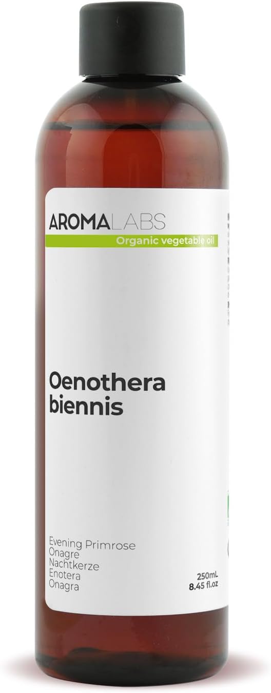 Evening Primrose Organic (Oenothera Biennis) – 250 ml – Virgin and AB Certified Vegetable Oil – Menstrual Cycle & Cardiovascular and Skin Health – Aroma Labs – Made in France - Image 2