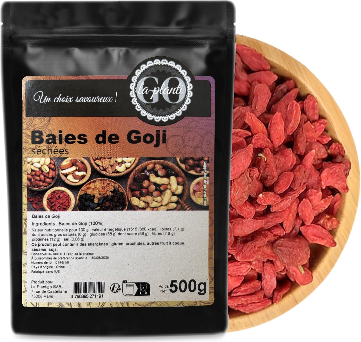 Goji Berries 500g- LA PLANTIGO - Image 2