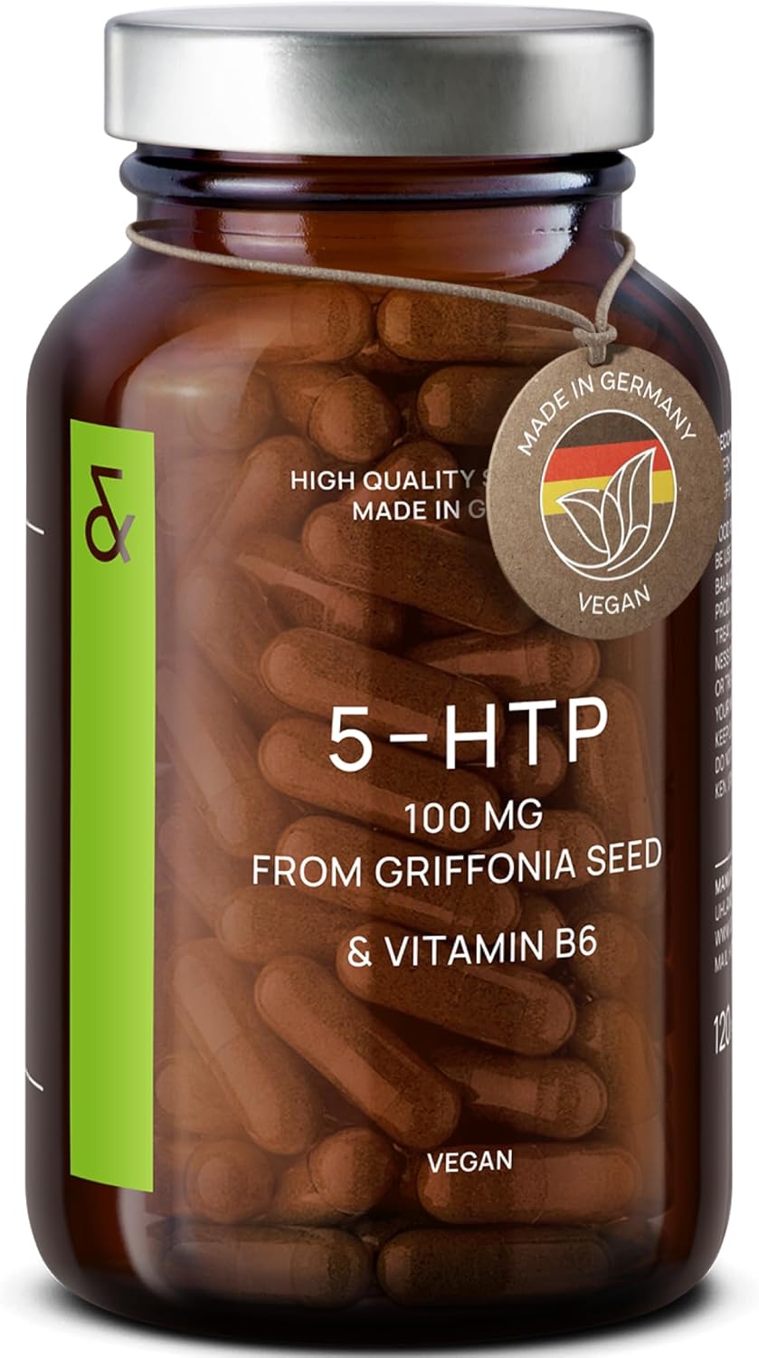 Griffonia 5HTP Complex - Extra Strong with 100mg Pure 5 HTP per Capsule + Vitamin B6-120 Nootropic Capsules - Reduces Stress & Anxiety - Griffonia Simplicifolia Seed Extract - Image 2