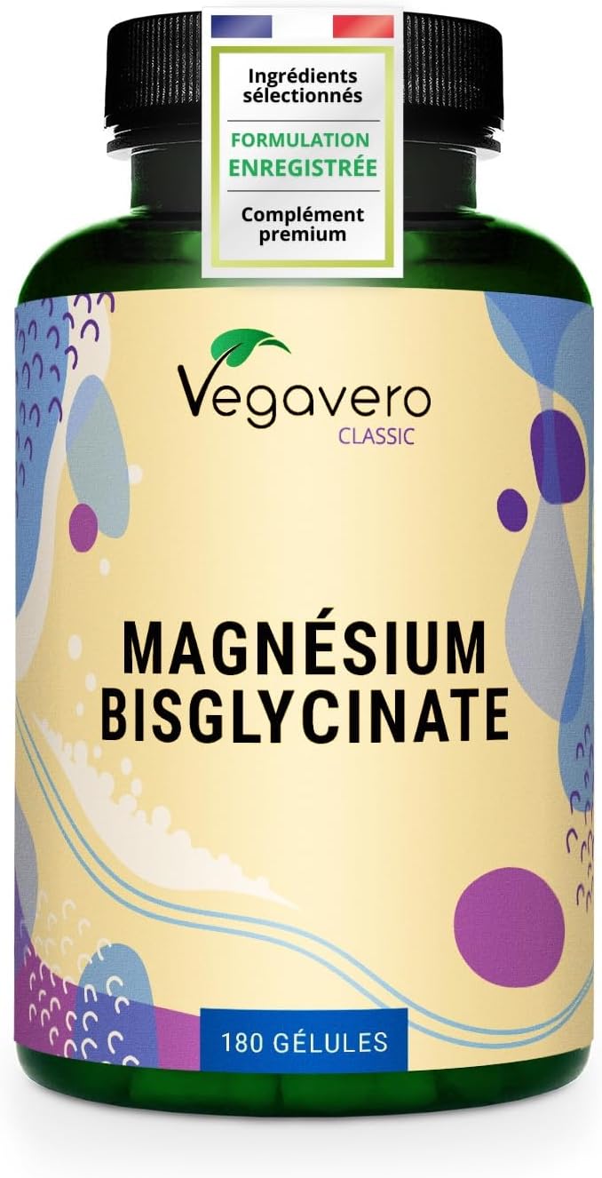 Magnesium Bisglycinate 300 mg | 180 Capsules | High Dosage + High Bioavailability | Anti Fatigue + Stress + Sleep | Vegan & No Additives | Vegavero® - Image 2