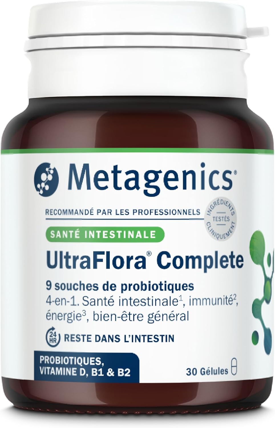 Metagenics UltraFlora Complete - Gut Health, General Wellness, Immune Support - Vitamin D, Probiotics - 30 Softgels - Image 2