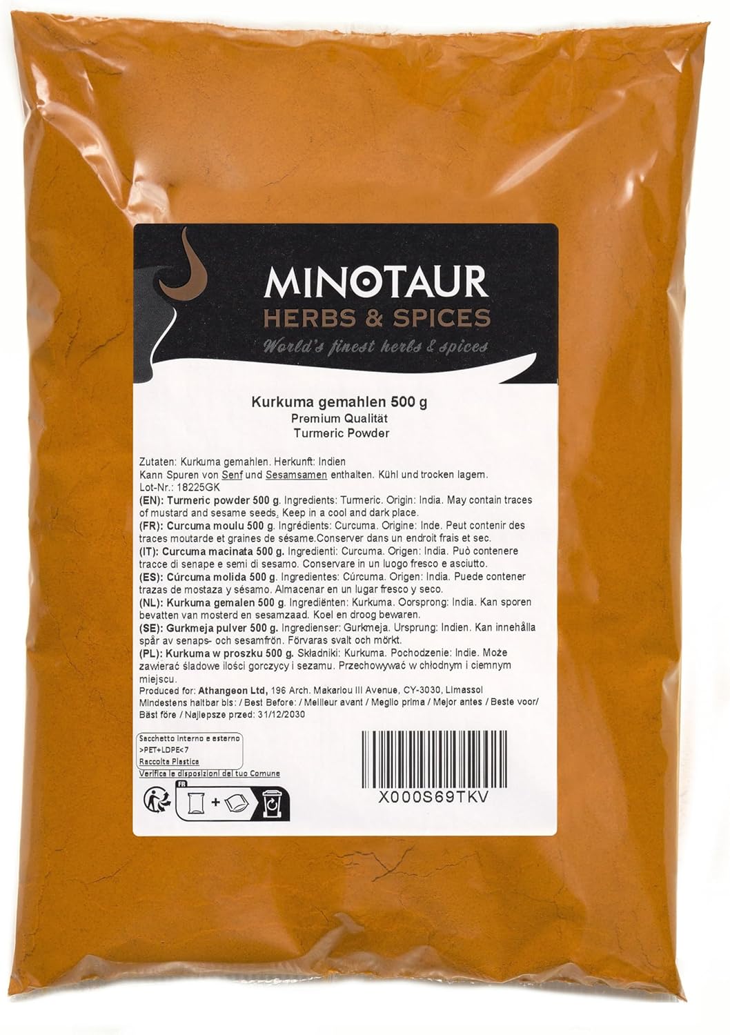 Minotaur Spices | Ground Turmeric | Mild Turmeric Powder | 2 X 500g (1kg) - Image 2