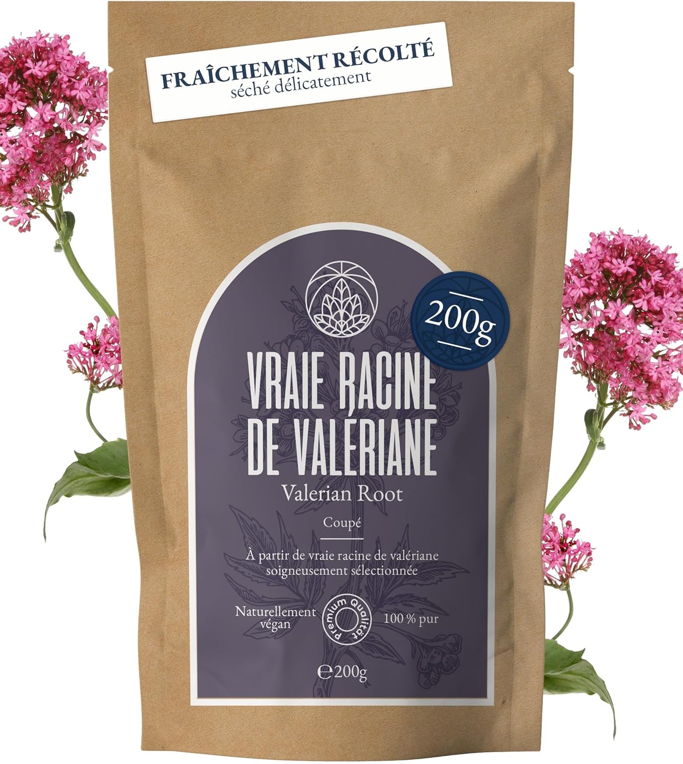 Monte Nativo Valerian Root Herbal Tea (200g) - Delicately Dried, Aromatic and Tasty Valerian Herbal Tea - 100% Pure and Natural - No Additives (Valeriana officinalis) - Image 2