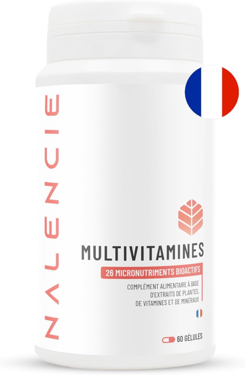 Multivitamins & Minerals - 26 Nutrients - Vitamins A B C D3 E + Magnesium, Zinc and Selenium - High Assimilation - 60 Vegan Capsules - For Women and Men - Made in France - Image 2