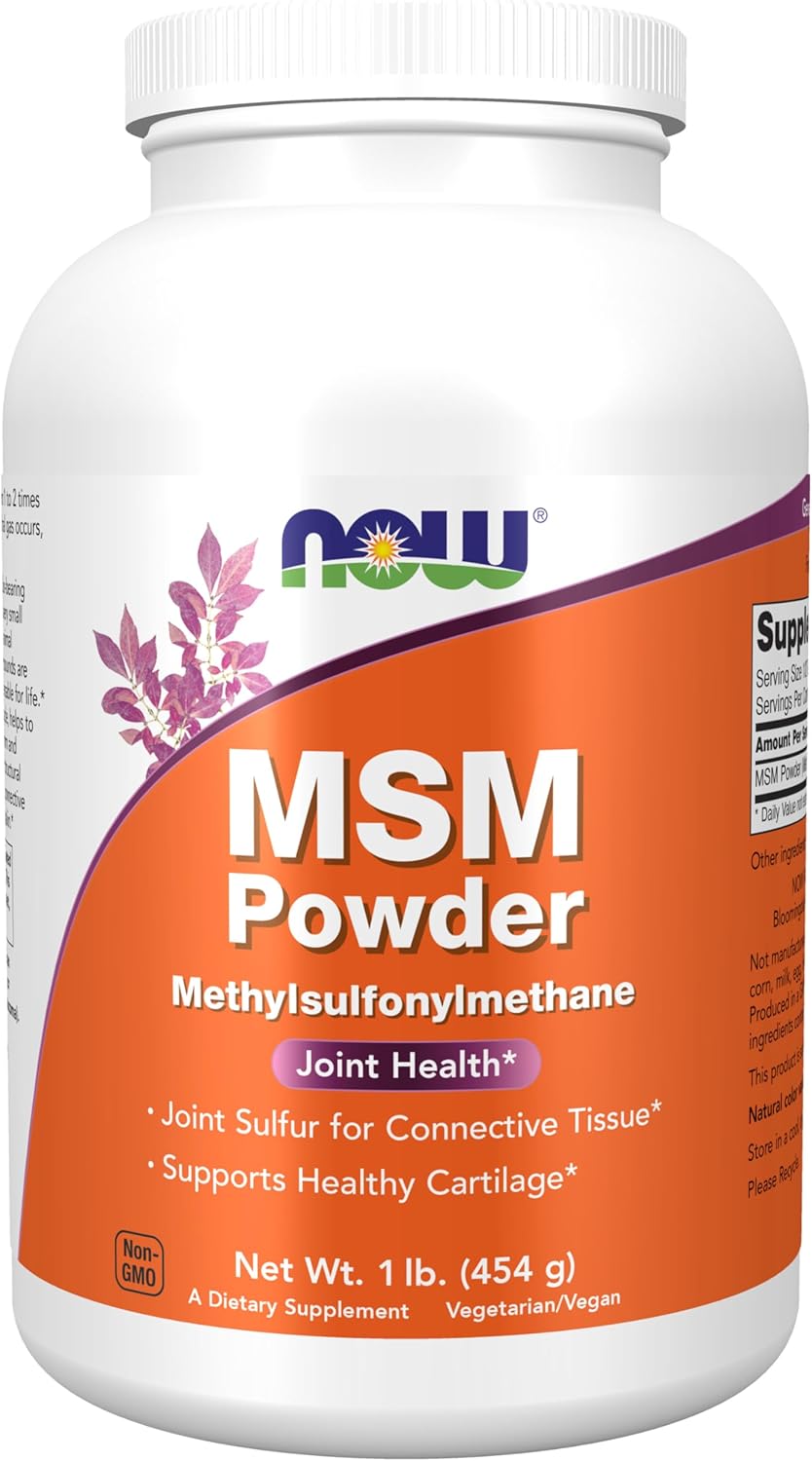 NOW Foods MSM Methylsulphonylmethane, Powder - 454 g - Image 2