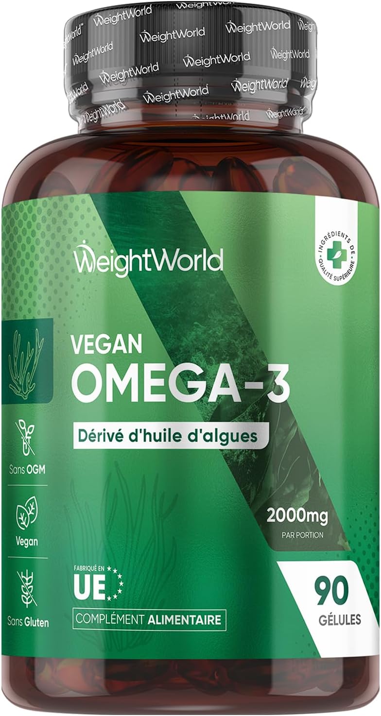 Omega 3 Vegan Seaweed Oil in Capsules 2000mg Omega 3 Dha Epa 90 Soft Capsules Vegan Alternatives to Fish Oil (Fish Oil) and Krill Oil Non-GMO Gluten Free Lactose Free - Image 2