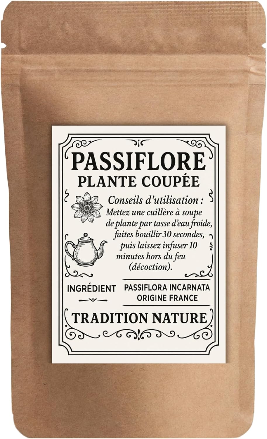 Passionflower herbal tea cut plant 500g | Origin France - Image 2