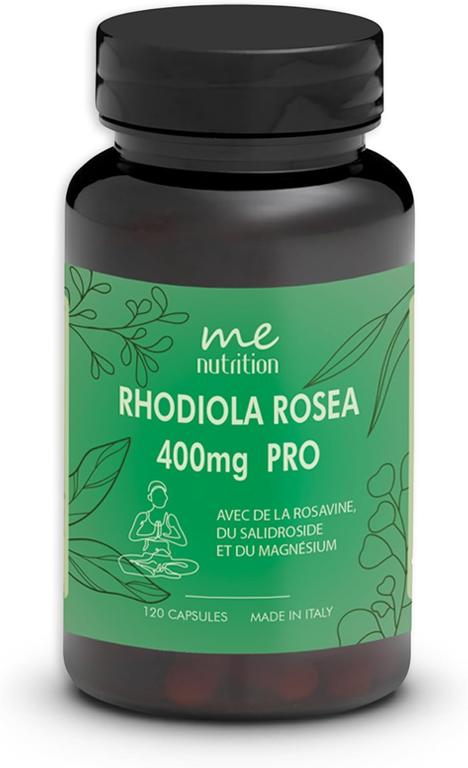 Rhodiola Rosea 400mg PRO Magnesium Reinforced – Emotional Balance, Physical and Mental Fatigue, Anti-Stress, Concentration | Up to 4 Months of Cure – 120 Capsules – Made in Italy – Me Myeasy - Image 2