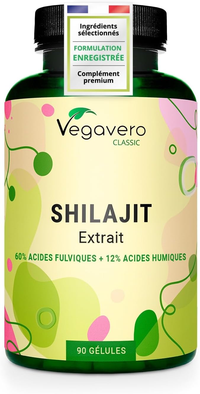 Shilajit Pure 78,000 mg Vegavero® | 60:1 Extract | 60% Fulvic Acids + 12% Humic | Himalayan Resin | Energy + Immunity + Antioxidant | 90 Capsules | Vegan & No Additives - Image 2