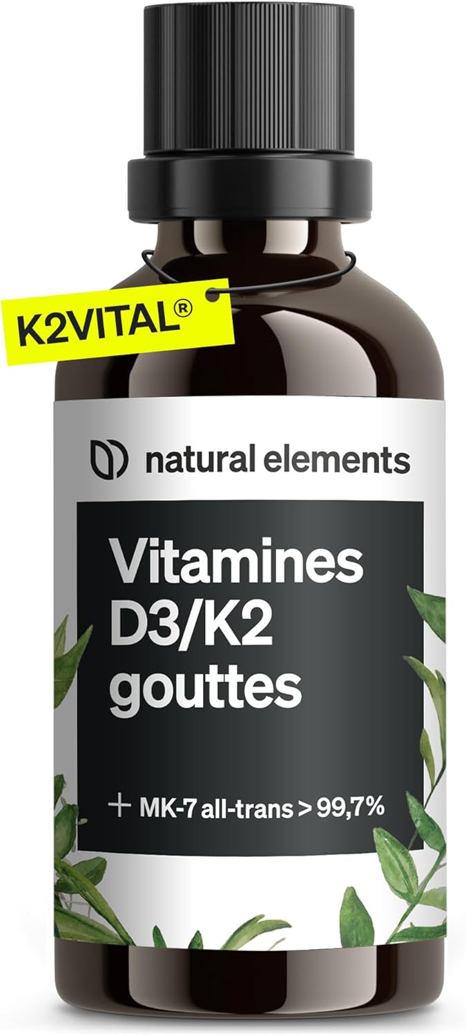 Vitamin D3 & K2 Premium Drops 50 ml, Vitamin K2 99.7% All-Trans (K2VITAL® from Kappa) + Highly Bioavailable Vitamin D, Highly Dosed Liquid, No Additives - Image 2