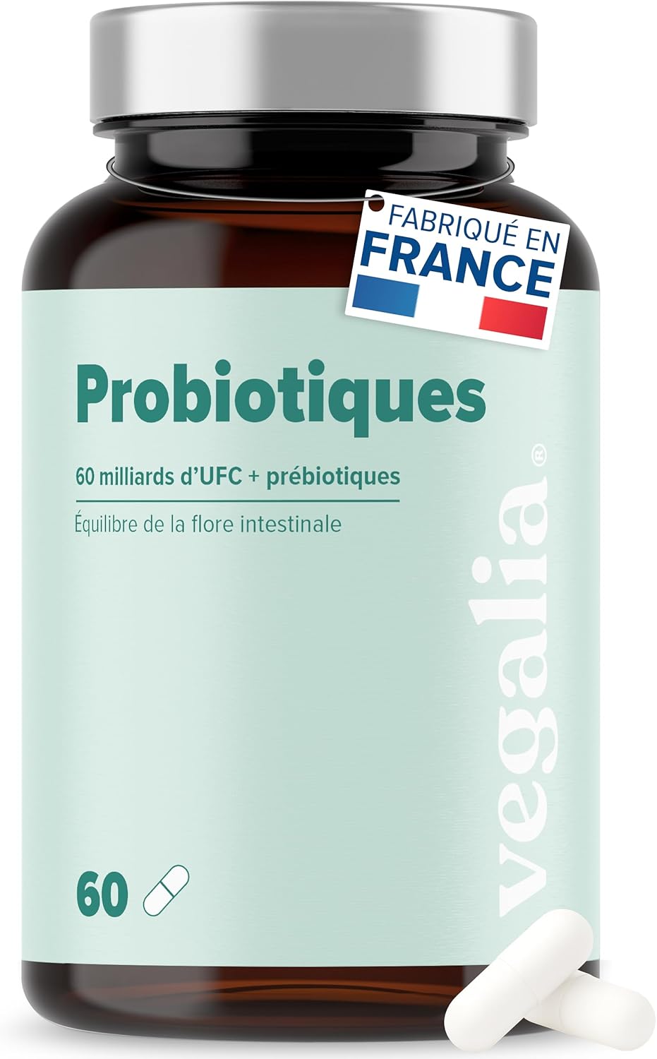 100% French Probiotics – 1st Formula 360 with multiple benefits, 10 vegan bio-active strains and gastro-resistant capsules - Image 2