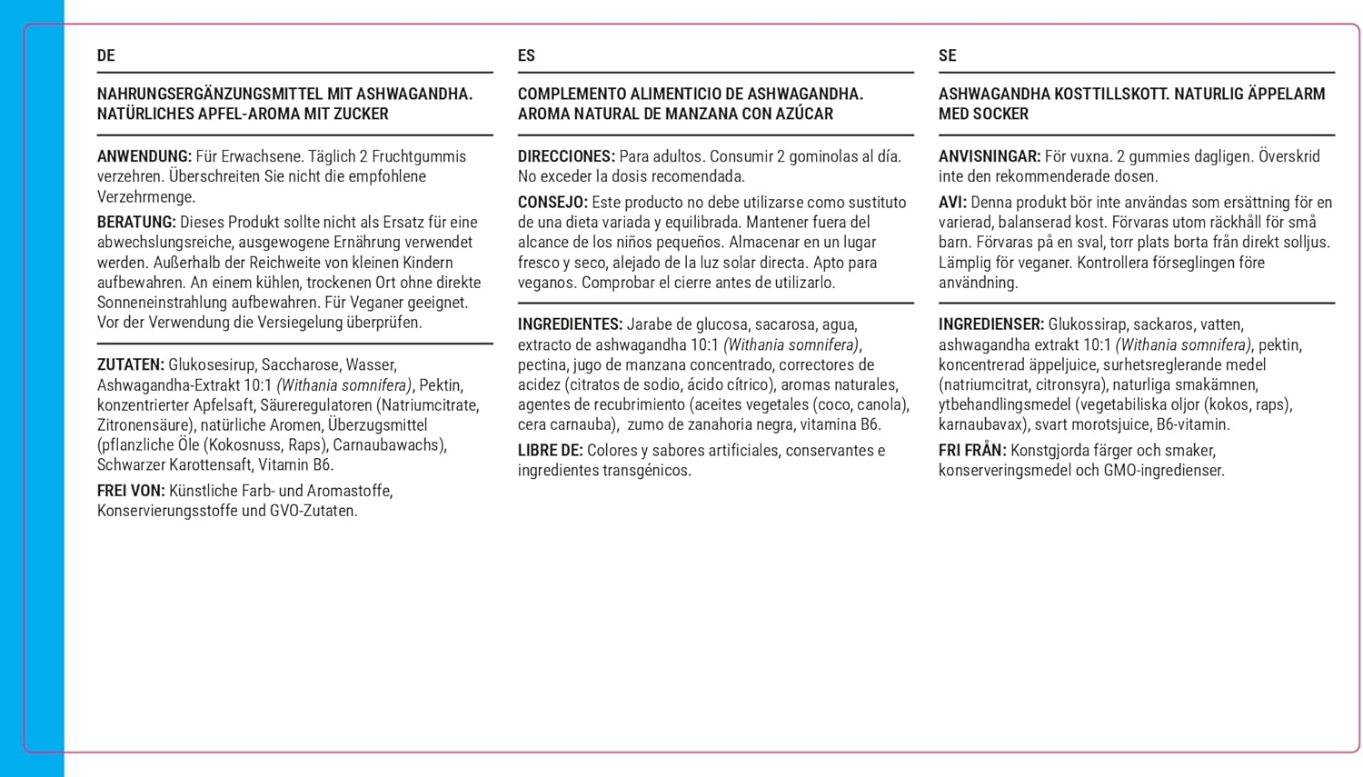 Known 3000mg Ashwagandha High Concentration Gummies – Apple Flavour – Vegan Gum Supplement with Root Extract & Vitamin B6 – Energy, Mood & Wellness – 1 Month Cure – For Men & Women - Image 8
