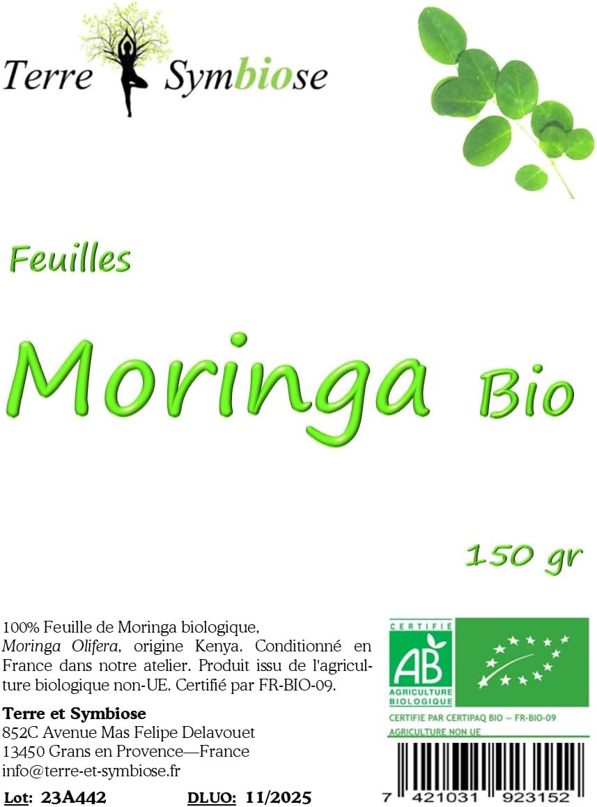 Organic Moringa Leaf – 150 g Bag – Energy, Theine Free, Revitalising - Image 3