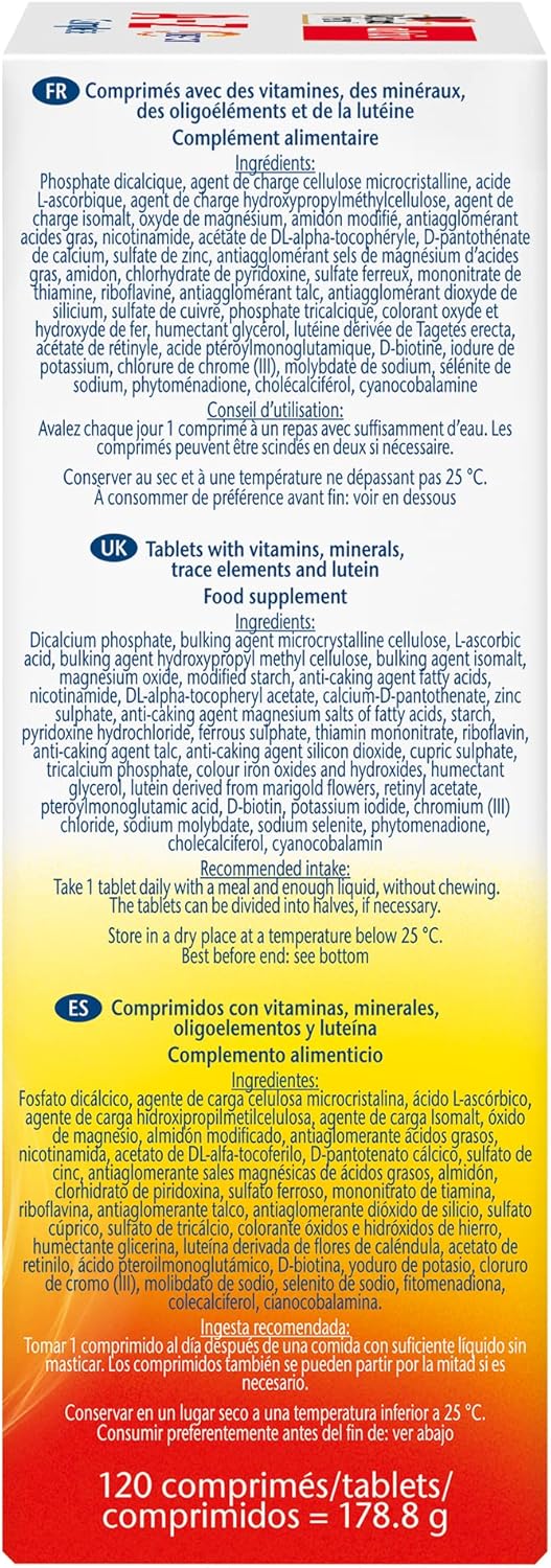 Doppelherz aktiv A-Z Complete Depot, Dietary Supplement, Progressive Release Vitamins, Calcium, Magnesium, Iron, Zinc, Biotin, Folic Acid, 120 Tablets - Image 9