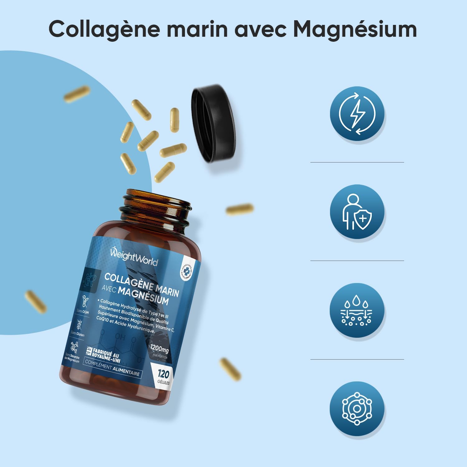 WeightWorld Marine Collagen with Magnesium 1200mg - Image 7