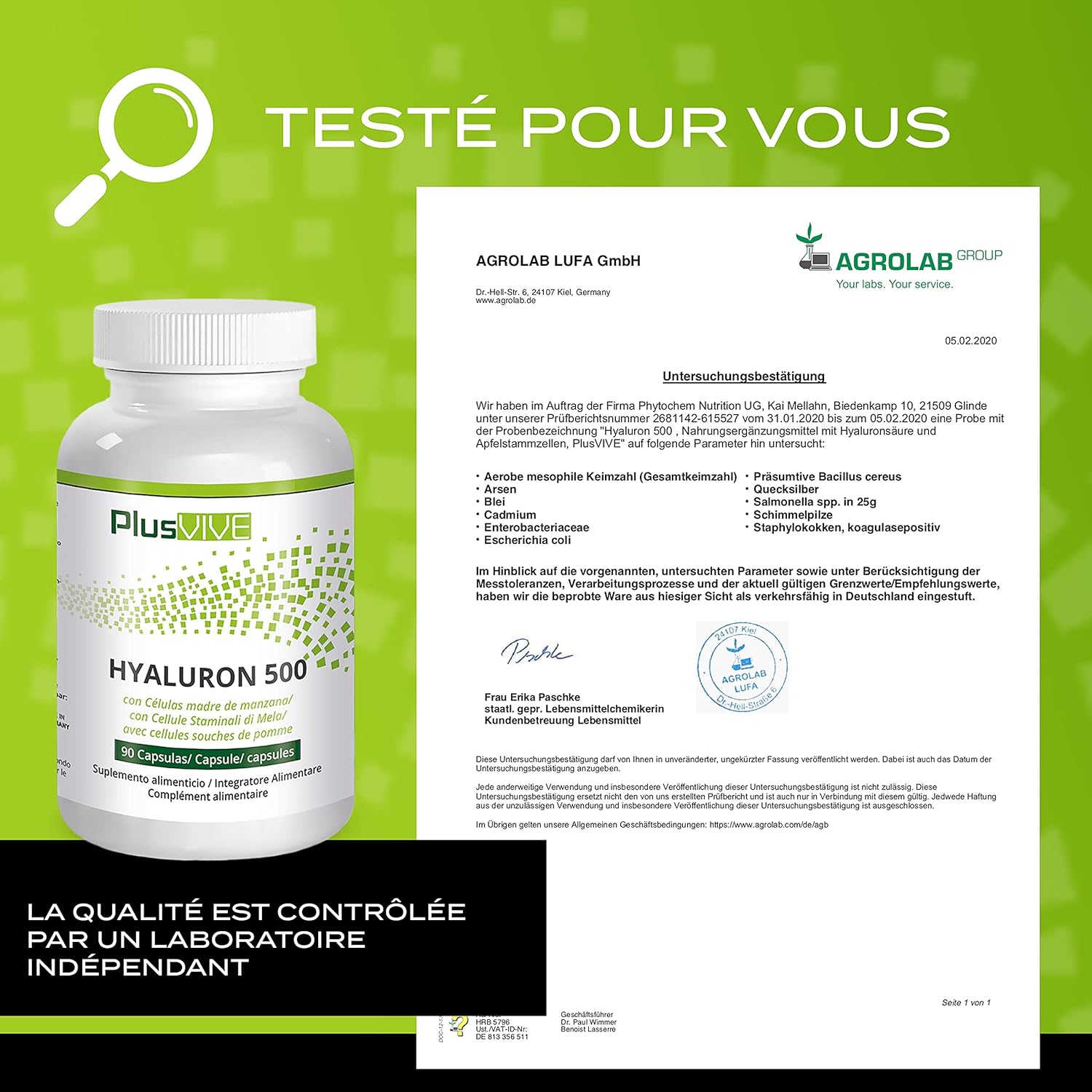 Plusvive - Hyaluronic acid with apple stem cells, (500 mg) - Image 6