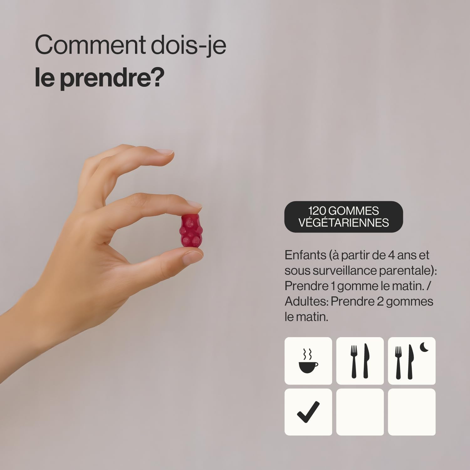 Multivitamin and Mineral Gums for Children and Adults, 120 Gummies | Natural Strawberry Taste | With 13 Vitamins and Minerals | Gelatin-Free, Vegetarian, Gluten Free | Zenement - Image 4