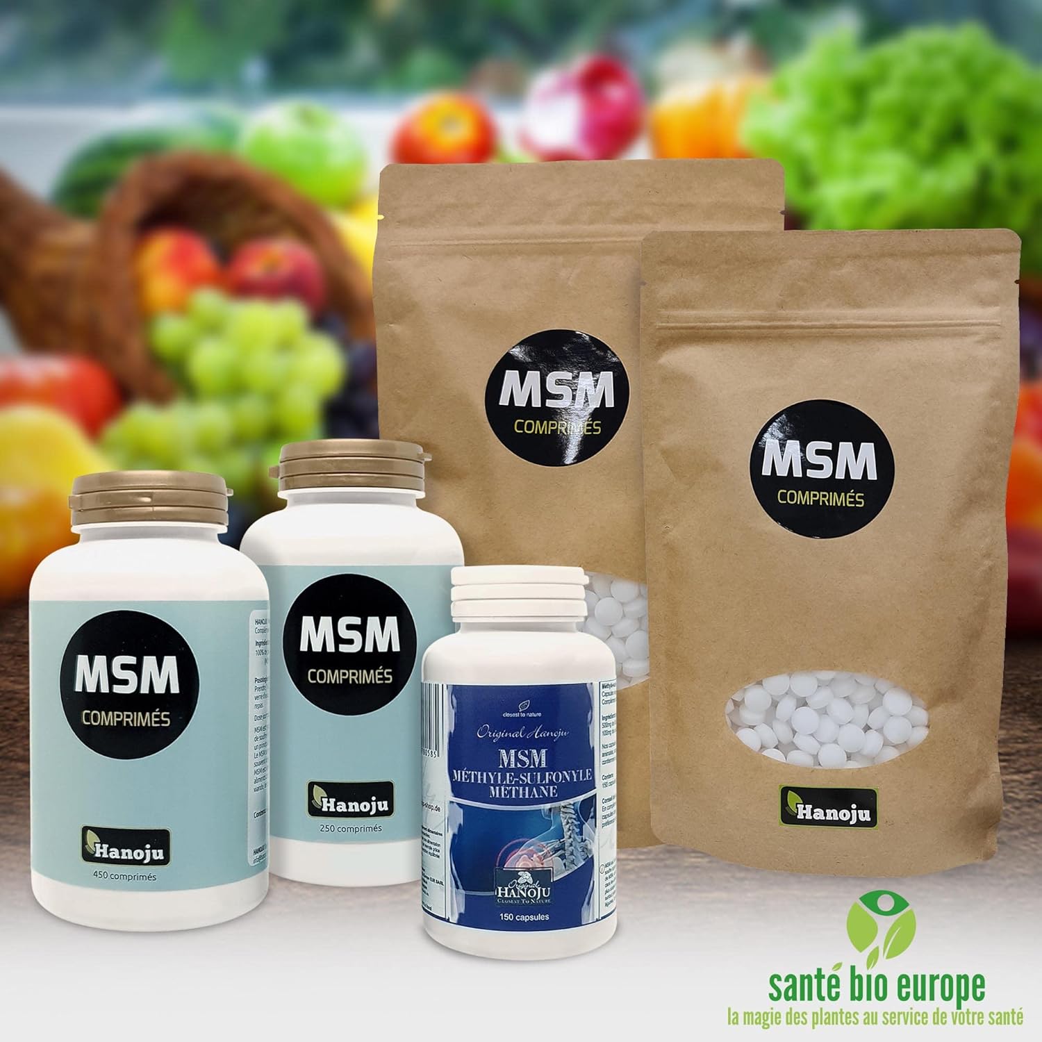 MSM Organic Sulphur 500 mg 150 Capsules - Image 4