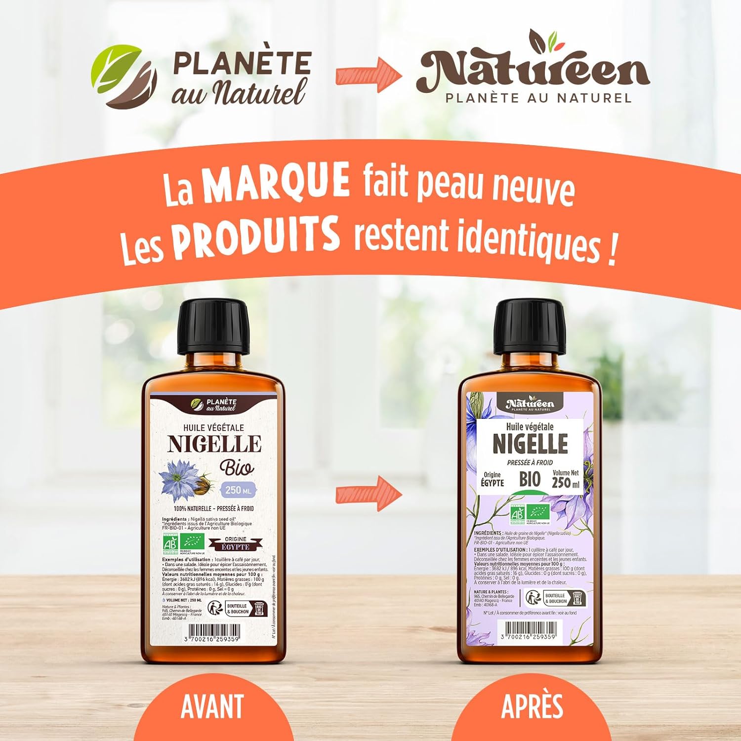 Organic Nigelle Oil 150 ml - Natureen | Planète au Naturel - Pure, Natural and Cold Pressed - Food Grade - Image 3