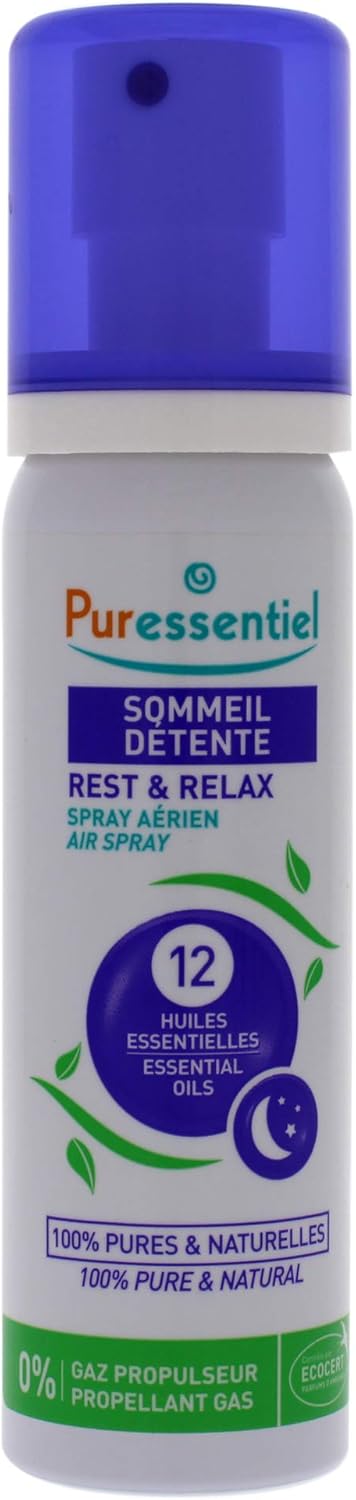 Puressentiel - Aerial Sleep and Relaxation Spray - with 12 Relaxing Essential Oils 100% Pure and Natural - Helps calm tension and promotes restful sleep - 75 ml (Pack of 2) - Image 3