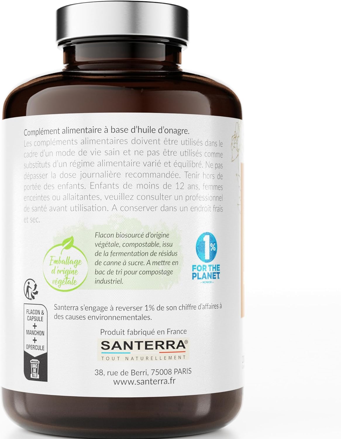 Evening Primrose Oil - 200 Capsules of 500 mg Evening Primrose - Cold Pressed, 100% Natural, Non-GMO - Image 4