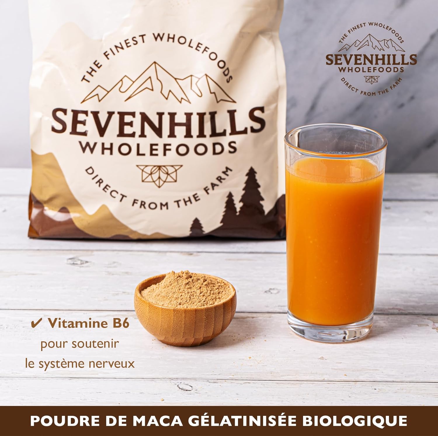 Sevenhills Wholefoods Organic Gelatinized Maca Powder 1kg - Image 4