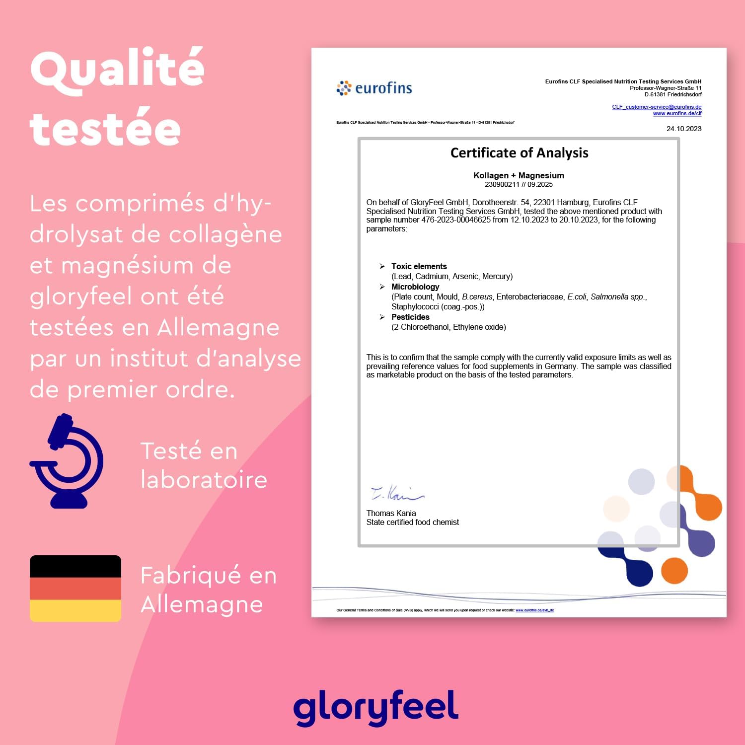 Marine Collagen and Magnesium (450 Tablets), 3600 mg Pure Collagen Hydrolysate with Magnesium Oxide, Supports Bones and Muscles and Fights Fatigue*, Food Supplement - Image 6