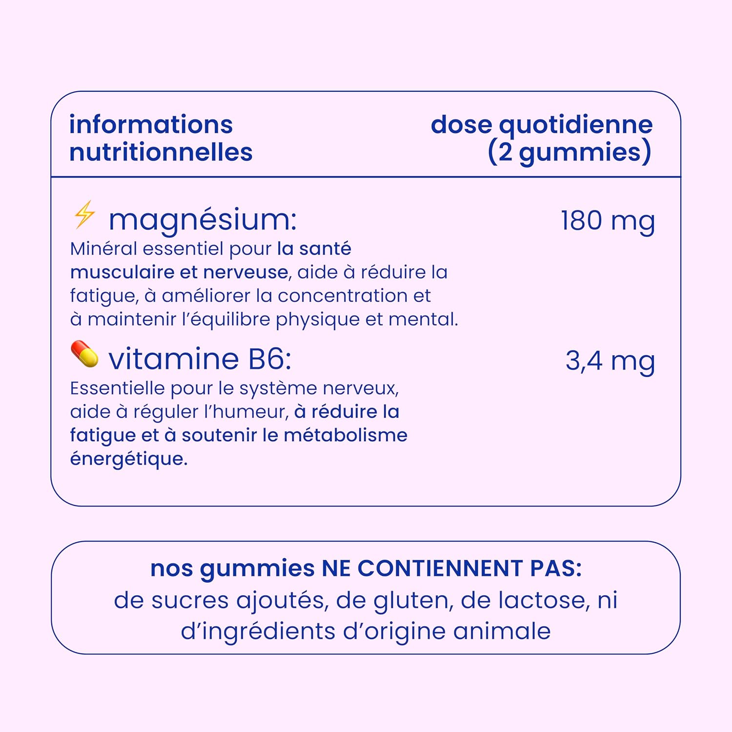 Jelly Pills Gummies Magnesium 180 mg + Vitamin B6 - 70 Vegan Gummies - No Added Sugars - Red Fruit Taste - Reduce Fatigue & Burnout - Image 4