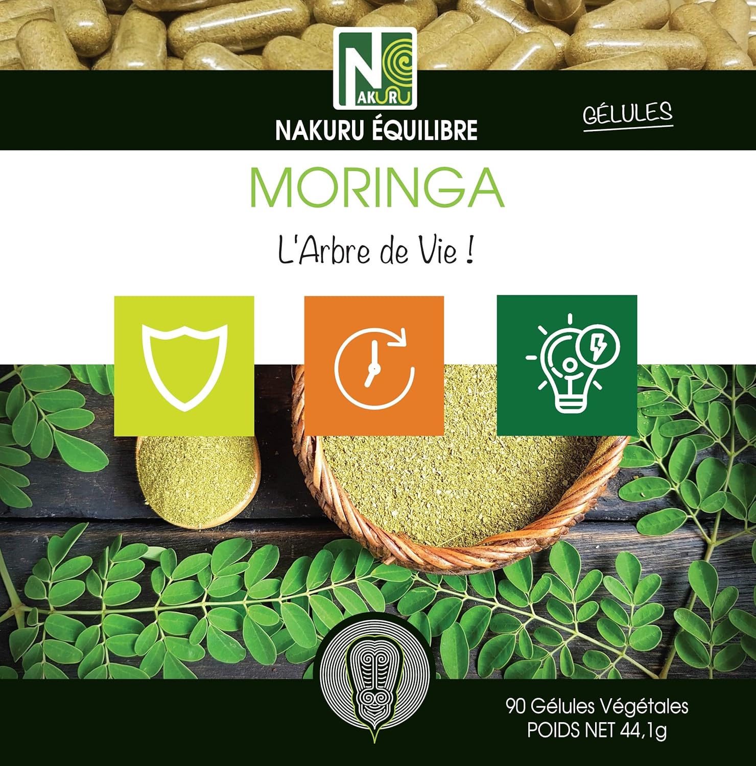 NAKURU | Moringa | Balance Range | Made in France / "The Tree of Life!" | (90 Vegetable Capsules of 490 mg/Net Weight: 44 g) - Image 4