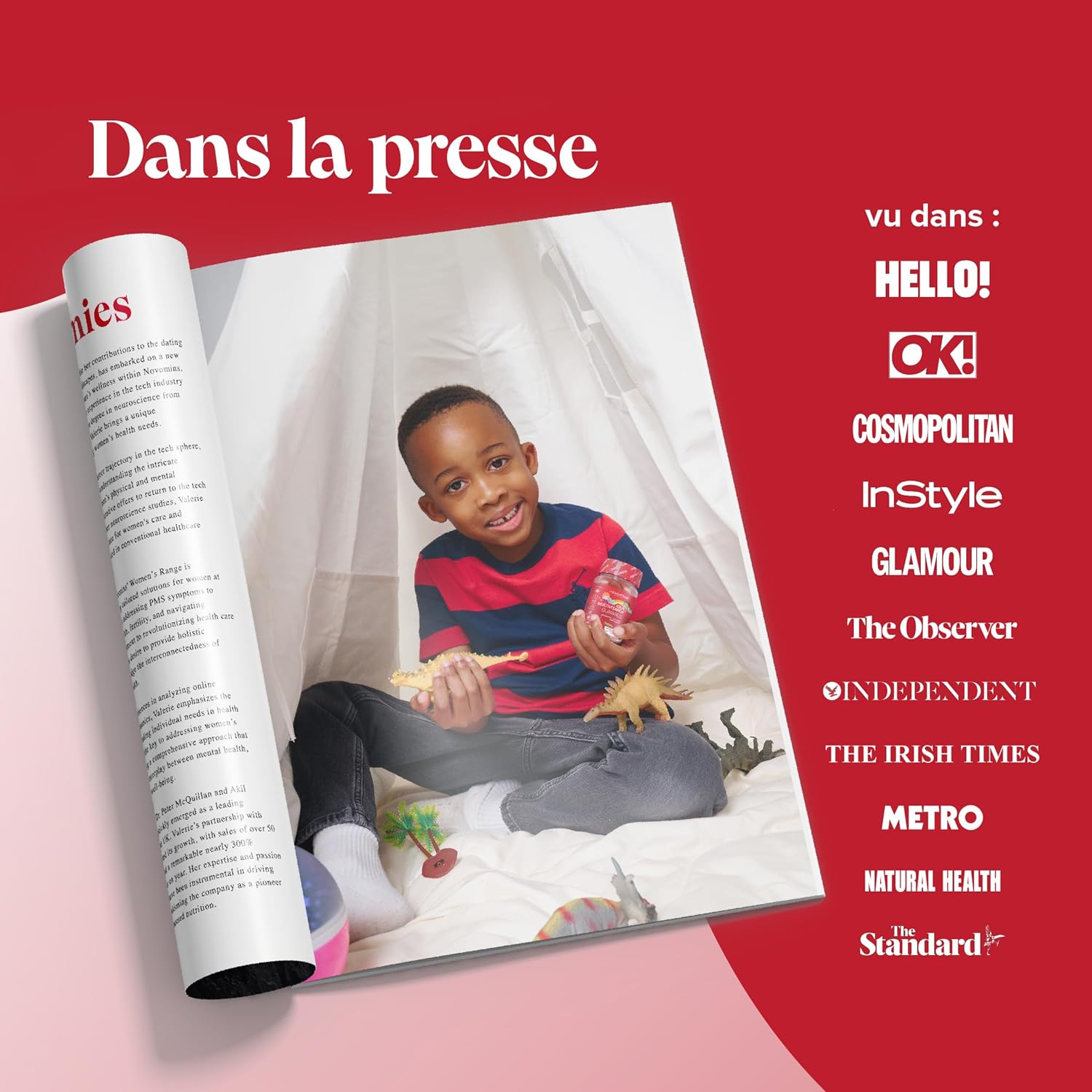 Children's Multivitamin Gums – 13 Essential Vitamins for Immunity, Growth & Energy – Gelatin Free, Gluten Free, Vegan – 30 Vitamin Erasers for Children Aged 3 and Above – Novomins - Image 14