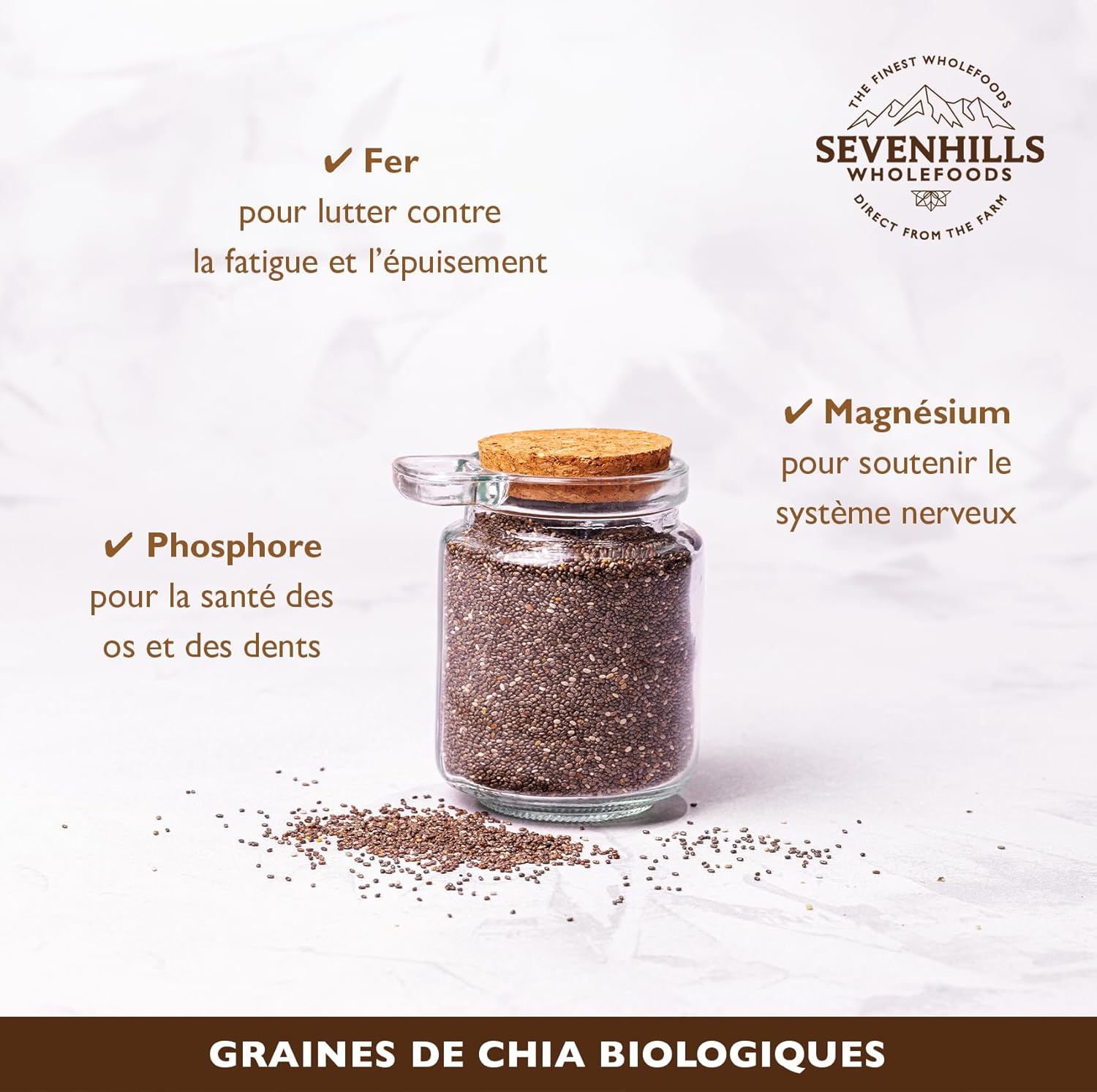 Sevenhills Wholefoods Organic Raw Chia Seeds 1.8kg - Image 4