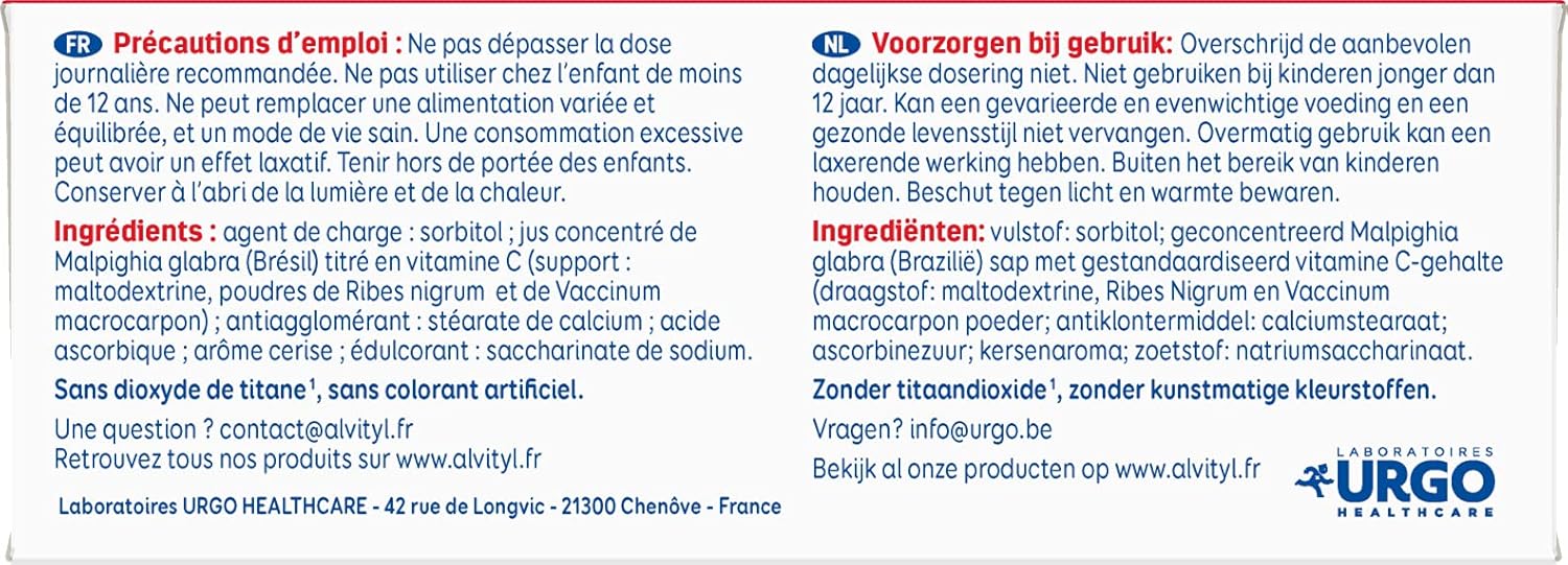 Alvityl - Acerola 1000 tablets - Acerola - Vitamin C - 30 tablets 1/day - Image 4
