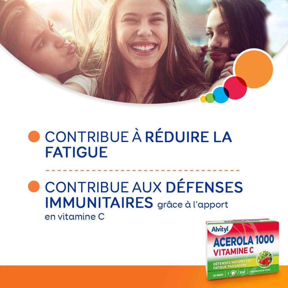Alvityl - Acerola 1000 tablets - Acerola - Vitamin C - 30 tablets 1/day - Image 6