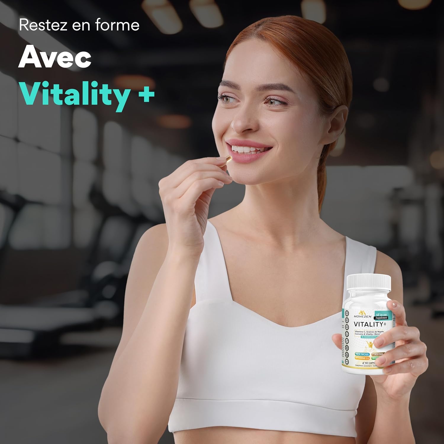 VITALITY + 16-in-1 Anti-Stress Multivitamin, Sea Moss, Ashwagandha & Turmeric, Vitamins C & D, Energy, Fatigue Reduction, Immunity & Mental Wellness, 60 Vegan Softgels - Image 8