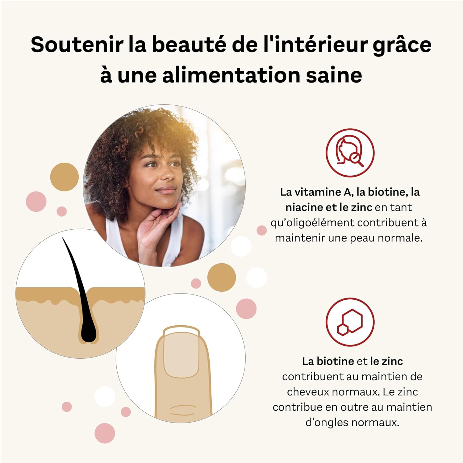 Doppelherz Skin+Nails+Hair - Vegan Chewing Gummies - With Zinc, Biotin, Vitamins A, C, E & B6-60 Gummies - Image 5