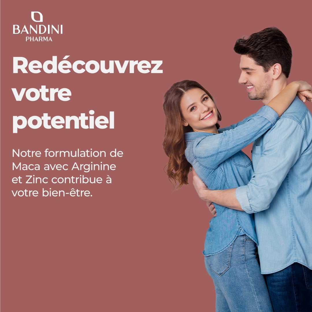 Bandini® MACA POWER 60 Capsules | Food Supplement with Maca & Tribulus Terrestris with Arginine + Zinc + B6 + B12 | Stress, Immune System, Physical and Mental Fatigue | Non-GMO - Image 4