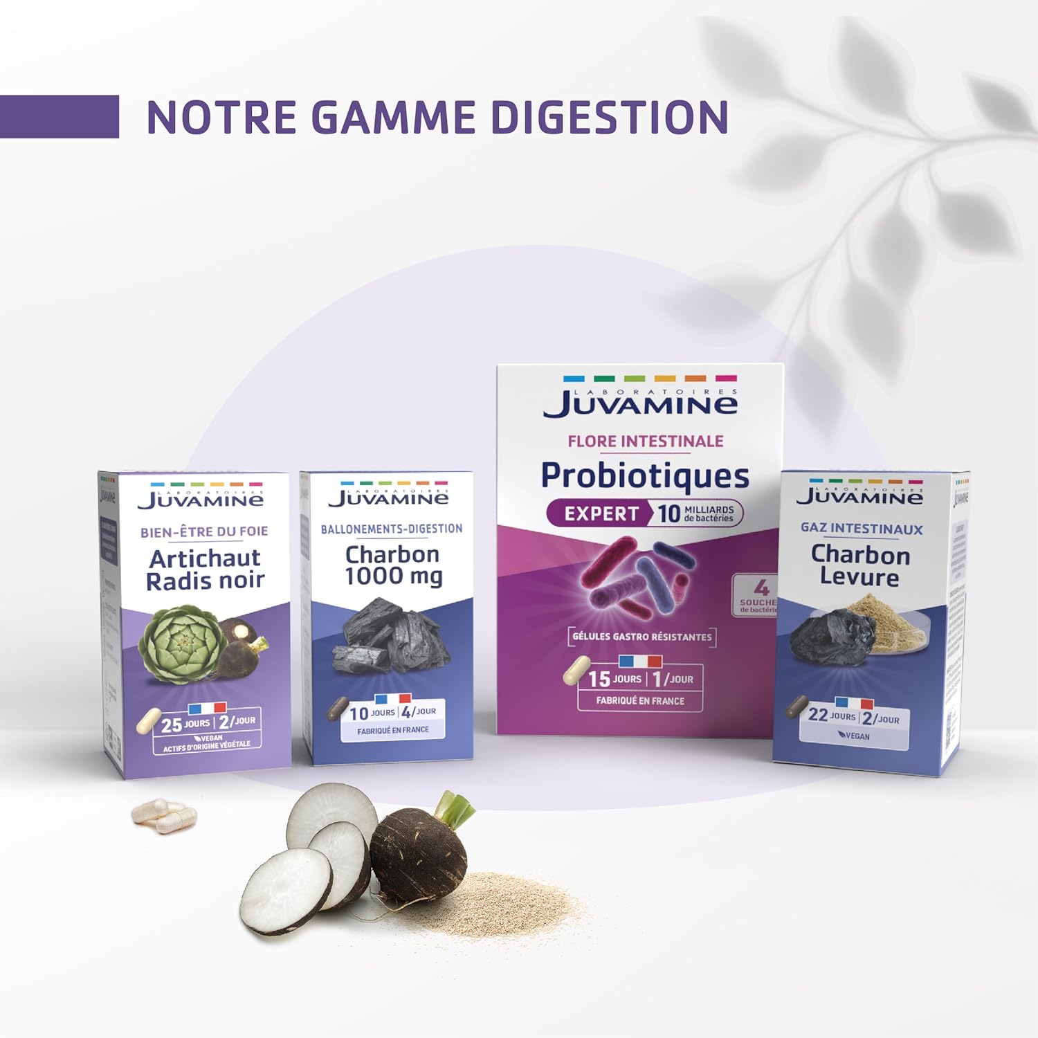 JUVAMINE - Black Radish Artichoke - Liver Detox - Depurative - Liver Wellness - Detoxification - Intestinal Comfort - 10 ampoules x 10ml - 10 Day Program- Certified Organic - Made in France - Image 8