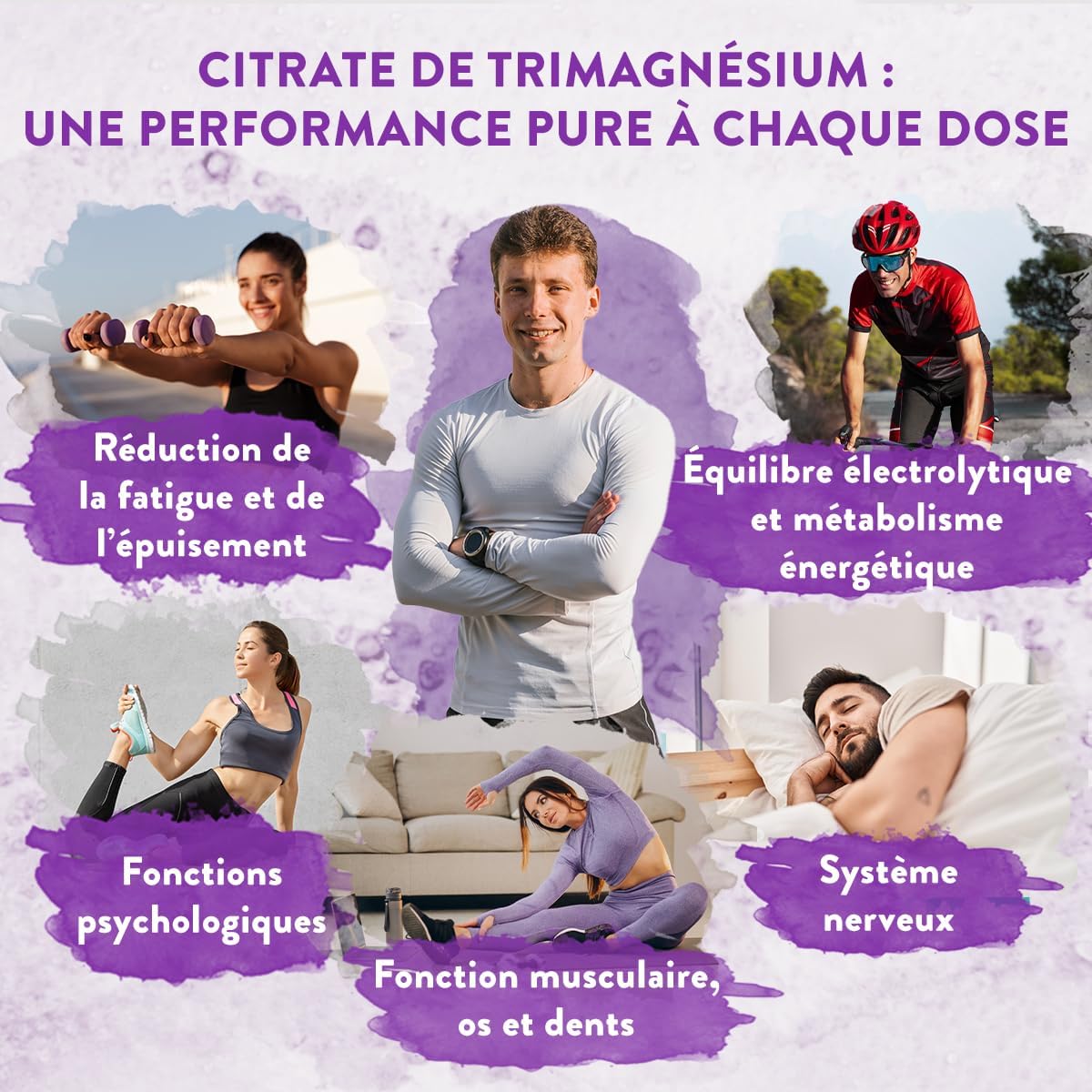 Magnesium Citrate 2400mg including 360mg of Elemental Magnesium per daily dose - High Content Vegan Magnesium Citrate Dietary Supplement - Suitable for Athletes - 2 Months of Cure - 180 Capsules - Image 4