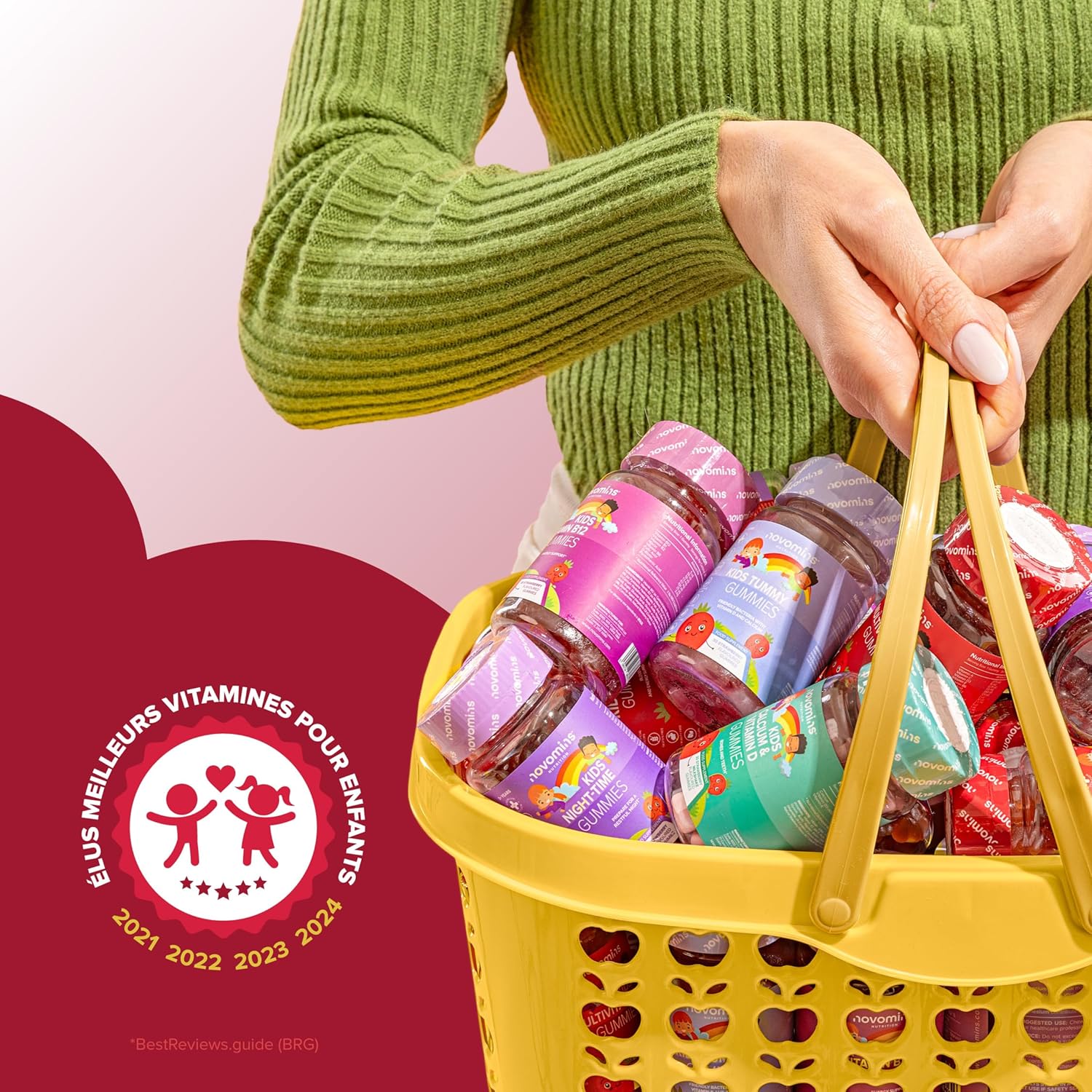 Iron Gummies Child - 2.5mg Iron + Vitamin C 12mg - Immunity, Growth, Fatigue - Vegan, Gluten Free, Gelatin Free - 30 Erasers Strawberry Flavour - Chewable Supplement - Novomins - Image 8