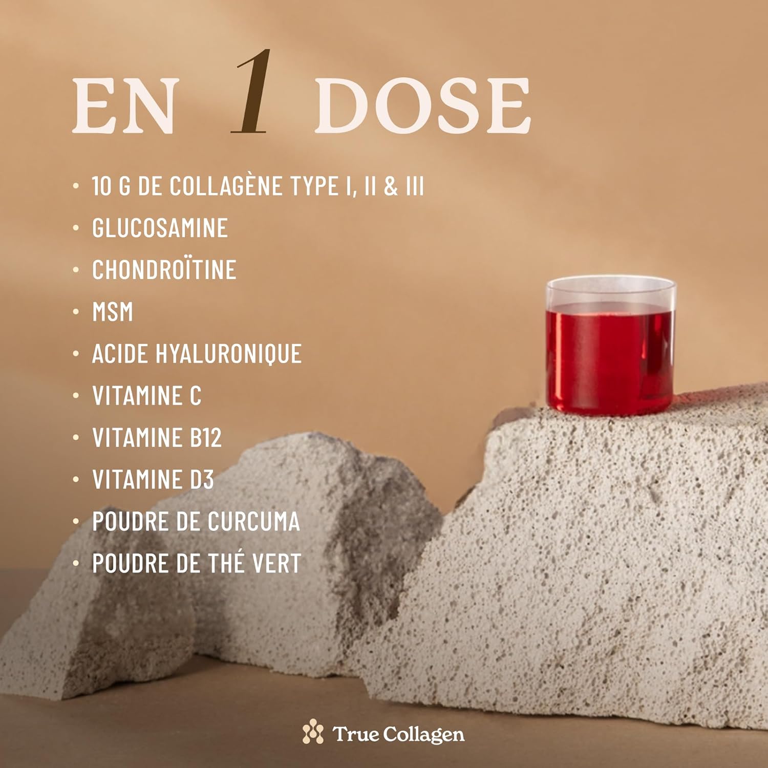 True Collagen Joints | Hydrolyzed Collagen Liquid Supplement 10,000mg - 2 x 500ml 40 Days | Types I II III Glucosamine MSM Turmeric and Chondroitin for Hair Joints A - Image 6