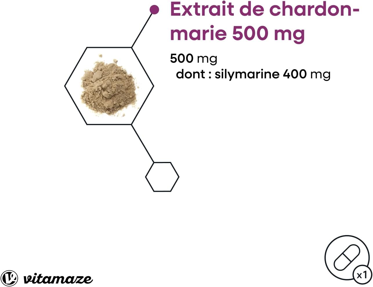 Milk Thistle Capsules High Dosage 500mg - Liver Protection - 90 Capsules for 3 Months - 500 mg Extract with 80% Silymarin - Natural Food Supplement No Additives - German Quality - Image 4