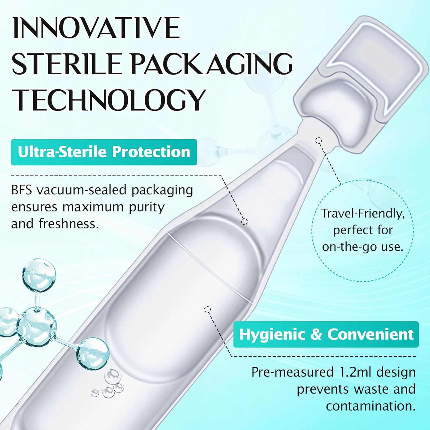 3% Hyaluronic Acid Face Serum, Hydrating Face Serum With Hyaluronic Acid, Deep Hydration, Long Lasting Hydration, Anti-Aging Face Serum 1.2ml×30 - Image 6